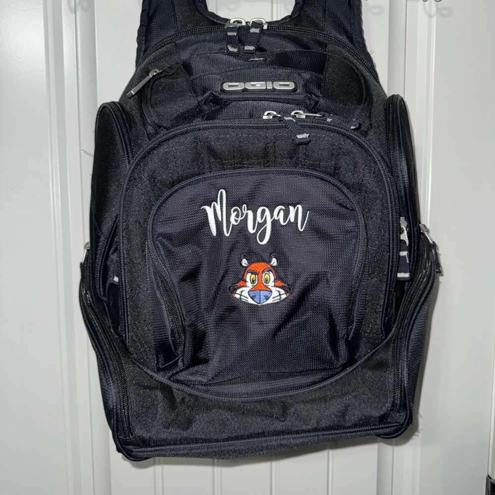 OGIO Black Laptop Backpack with Kellogg’s Tony the Tiger Embroidered Design